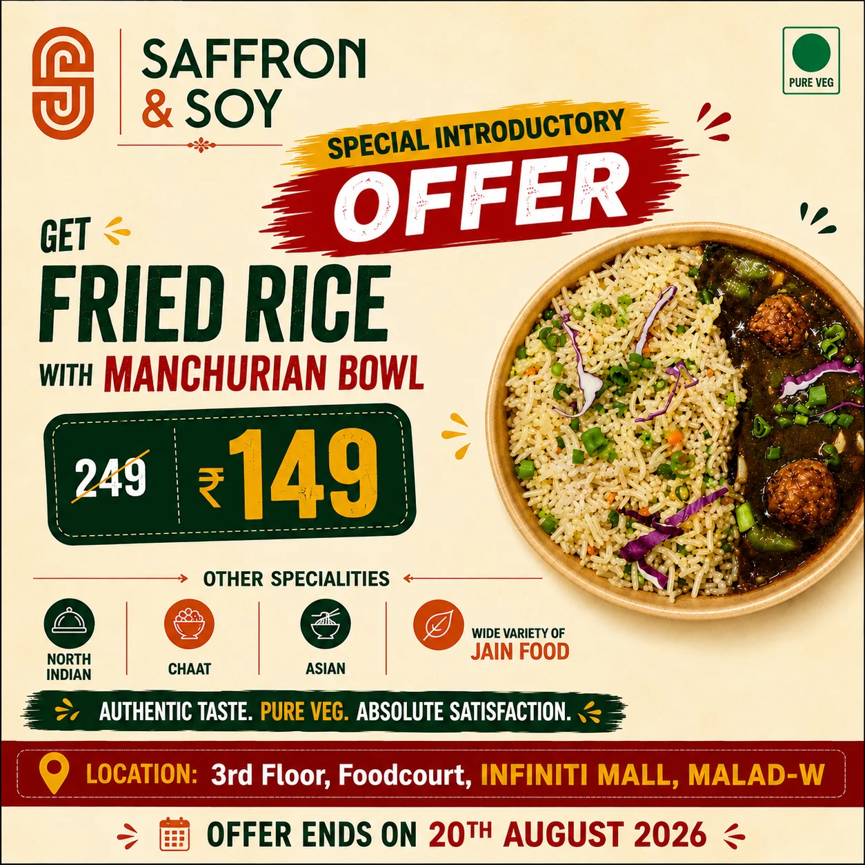 Saffron Soy Infiniti Malad